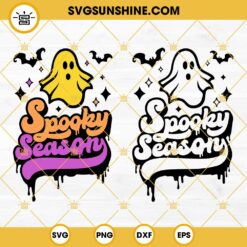 Spooky Season SVG, Ghost Halloween SVG, Ghost Vibes SVG, Halloween Ghost SVG