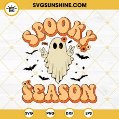 Spooky Season SVG, Spooky Babe SVG, Halloween Ghost Clipart SVG Cut File For Cricut Silhouette