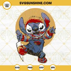 Stitch Halloween Chucky Childs Play SVG PNG DXF EPS Cut Files For Cricut Silhouette