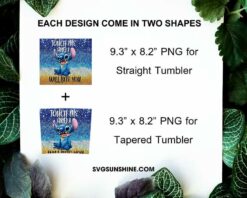 Stitch Skinny Tumbler Design PNG File Digital Download