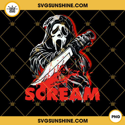 The Ghost Face Knife PNG, Scream Movies PNG, Scream Halloween Movies PNG