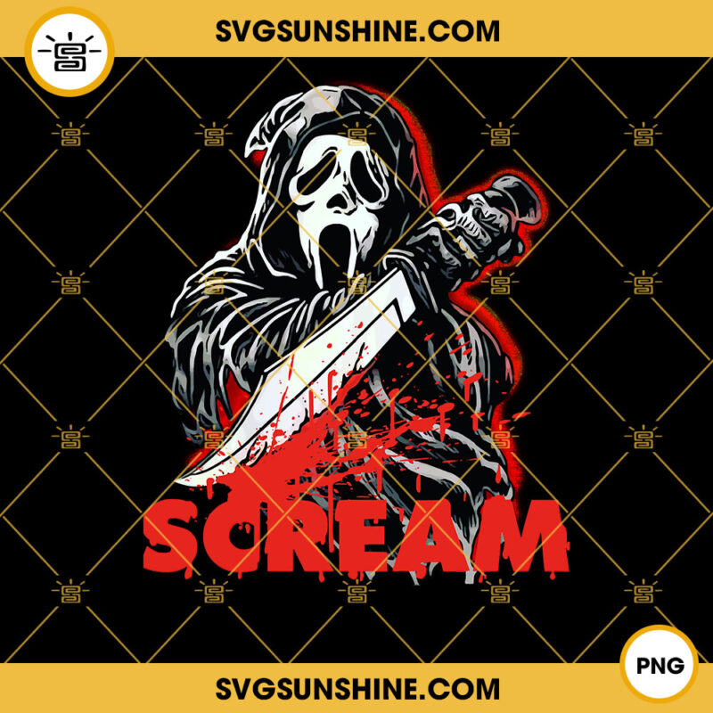 The Ghost Face Knife PNG, Scream Movies PNG, Scream Halloween Movies PNG