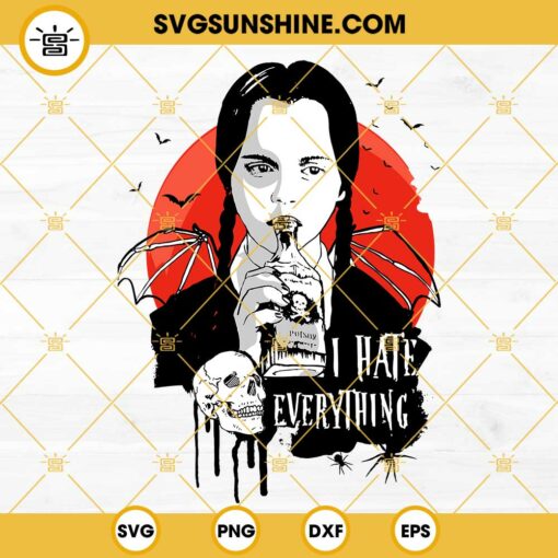 Wednesday Addams SVG PNG DXF EPS Cricut Silhouette Vector Clipart