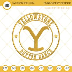 Yellowstone Dutton Ranch Machine Embroidery Designs File