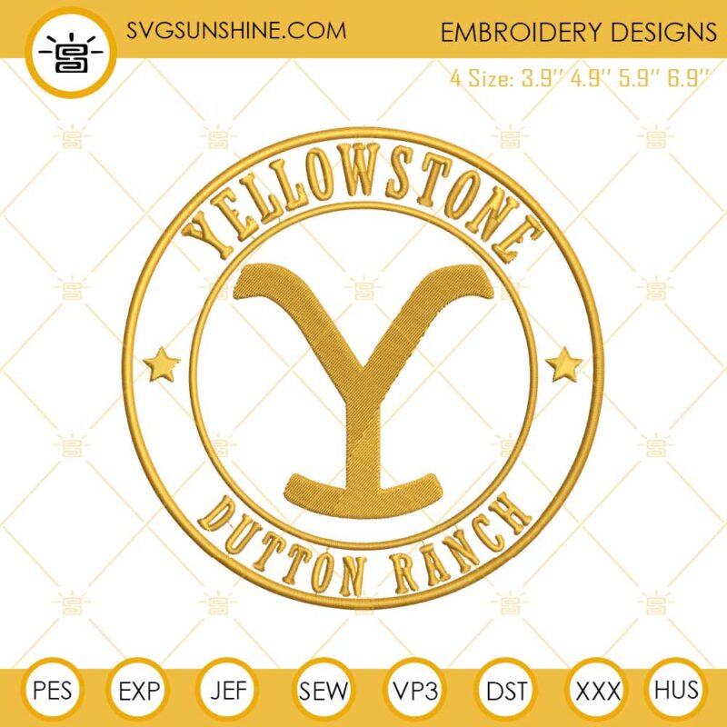 Yellowstone Dutton Ranch Machine Embroidery Designs File
