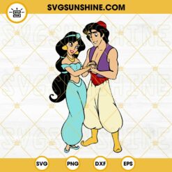 Aladdin And Jasmine SVG, Aladdin SVG, Princess Jasmine SVG