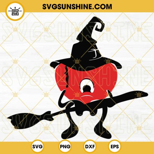 Bad Bunny Sad Heart Witch Halloween SVG PNG Cut Files