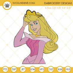 Disney Princess Aurora Embroidery Designs, The Sleeping Beauty Machine Embroidery Design File