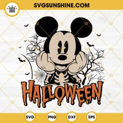 Disney Mickey Happy Halloween SVG PNG DXF EPS Cut Files For Cricut Silhouette
