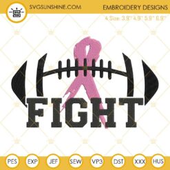 October Breast Cancer Awareness Month Embroidery Designs, Pink Ribbon Embroidery Design File