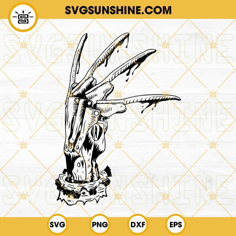 Freddy Kruegers Glove SVG, Freddy SVG, Freddy Krueger SVG Cut File