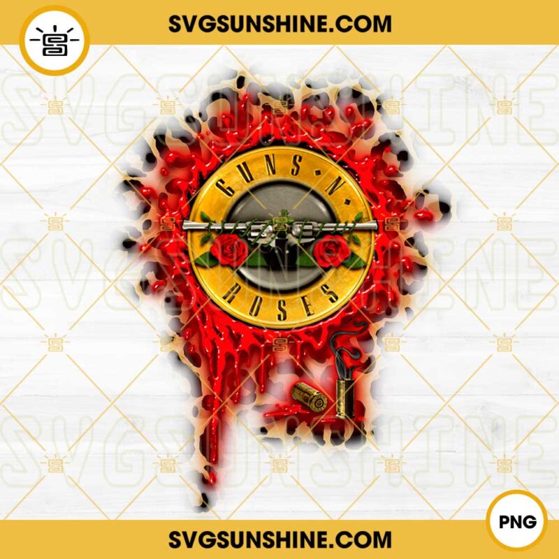 Guns N Roses PNG, Guns N Roses PNG Logo Vector Clipart Instant Download