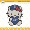 Hello Kitty Dodgers Embroidery Designs Files