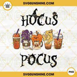Hocus Pocus Coffee Latte PNG Vector Clipart, Horror Fall Halloween Coffee Tea Latte PNG Designs