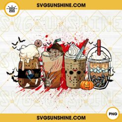 Horror Halloween Drink Iced Coffee Tea Latte PNG Vector Clipart Design
