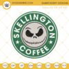Jack Skellington Coffee Machine Embroidery Designs File