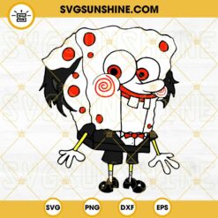 Jigsaw Horror Spongebob SVG, Spongebob Halloween SVG PNG DXF EPS Cut Files