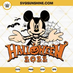 Mickey Happy Halloween 2022 SVG PNG DXF EPS Cut Files For Cricut Silhouette