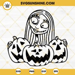 Sally Nightmare Before Christmas SVG, Sally Pumpkin SVG, Sally Face SVG