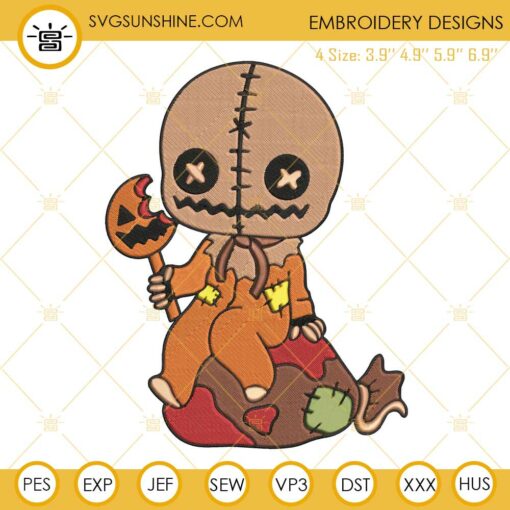 Sam Trick R Treat Embroidery Design File