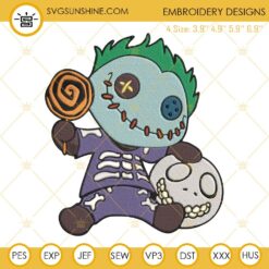 Scrump As Barrel Embroidery Designs, Scrump Nightmare Before Christmas Embroidery Design File
