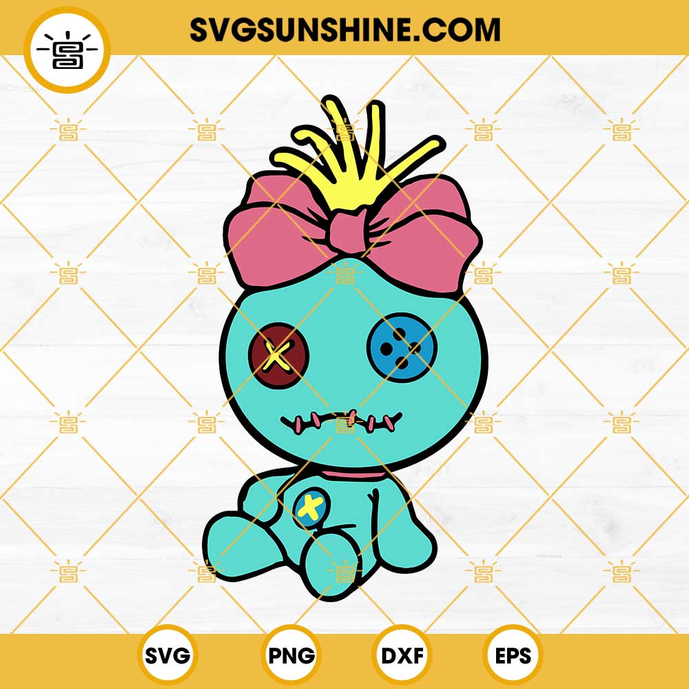 Scrump Lilo And Stitch Doll SVG PNG DXF EPS Cut Files For Cricut Silhouette