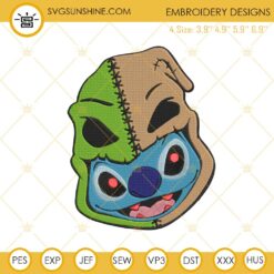 Stitch Oogie Boogie Head Halloween Machine Embroidery Designs File
