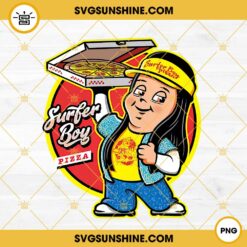 Surfer Boy Pizza Stranger Things 4 PNG Designs Silhouette
