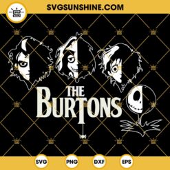 Tim Burton Characters SVG, The Burtons SVG, Jack Skellington SVG, Corpse Bride SVG, Edward Scissorhands SVG