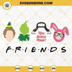 2022 Christmas Friends SVG PNG DXF EPS Cut Files For Cricut Silhouette