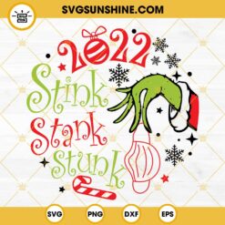 2022 Covid Stink Stank Stunk SVG, 2022 Christmas SVG PNG DXF EPS Digital Download
