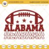 Alabama Football Embroidery Design Files