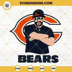Bad Bunny Chicago Bears SVG DXF EPS PNG Cricut Silhouette Vector Clipart
