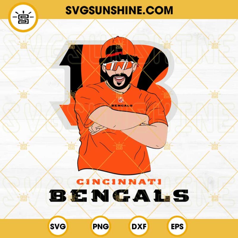 Bad Bunny Cincinnati Bengals SVG DXF EPS PNG Cricut Silhouette Vector ...