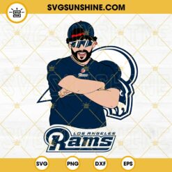Bad Bunny Los Angeles Rams SVG DXF EPS PNG Cricut Silhouette Vector Clipart