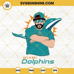 Bad Bunny Miami Dolphins SVG DXF EPS PNG Cricut Silhouette Vector Clipart
