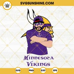 Bad Bunny Minnesota Vikings SVG DXF EPS PNG Cricut Silhouette Vector Clipart