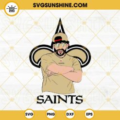 Bad Bunny New Orleans Saints SVG DXF EPS PNG Cricut Silhouette Vector Clipart