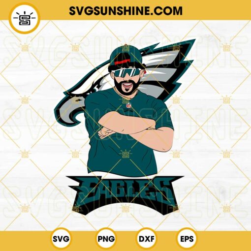 Bad Bunny Philadelphia Eagles SVG DXF EPS PNG Cricut Silhouette Vector Clipart