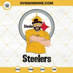 Bad Bunny Pittsburgh Steelers SVG DXF EPS PNG Cricut Silhouette Vector Clipart