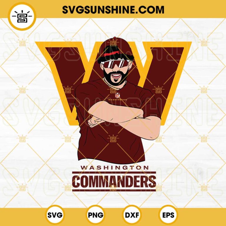 Bad Bunny Washington Commanders SVG DXF EPS PNG Cricut Silhouette ...