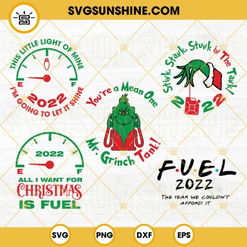 Christmas 2022 SVG Bundle, Ornament Christmas Stink Stank Stunk In The Gas Tank SVG, The Year We Couldn’t Afford Gas SVG, Fuel 2022 SVG