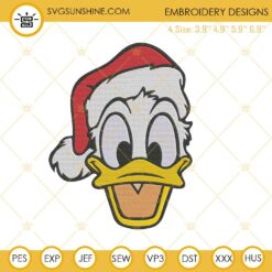 Christmas Donald Duck Machine Embroidery Design File