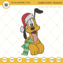 Christmas Pluto Machine Embroidery Design File