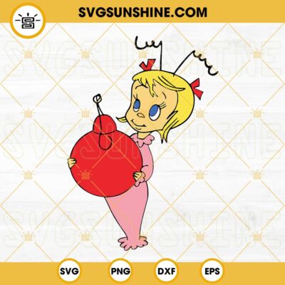 Cindy Lou Who SVG DXF EPS PNG Cricut Silhouette Vector Clipart