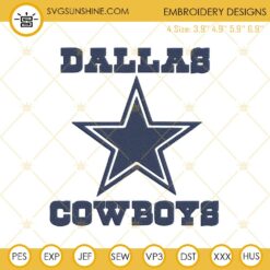 Dallas Cowboys Embroidery Design File