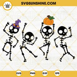 Dancing Skeletons Halloween SVG PNG DXF EPS Instant Download