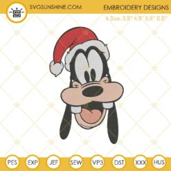 Disney Christmas Goofy Machine Embroidery Design File