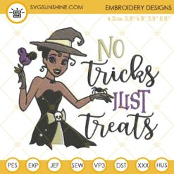 Disney Princess Tiana Halloween Machine Embroidery Design File