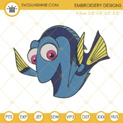 Dory Finding Nemo Embroidery Design File